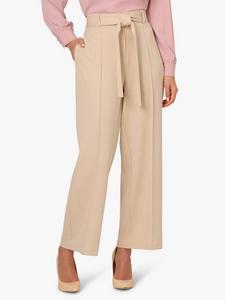 Широкие брюки из саржи с поясом Adrianna Papell, цвет Natural Linen