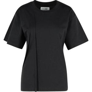 Футболка с логотипом MM6 Maison Margiela, черный