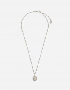 Кулон с кристаллами Dolce & Gabbana, серебряный