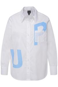 Блуза Ulla Popken Hemd, цвет schneeweiß