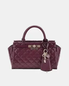 Маленькая сумка на руку с застежкой-молнией Guess, бордовый