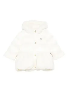Стеганое пальто с капюшоном Tartine Et Chocolat, белый