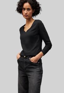 Топ Street One MIT HERZAUSSCHNITT, Schwarz/Black