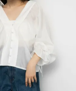 Блузка со складками Kbf, цвет Off