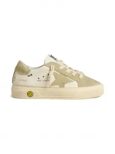 Замшевые кроссовки Golden Goose Kids, белый