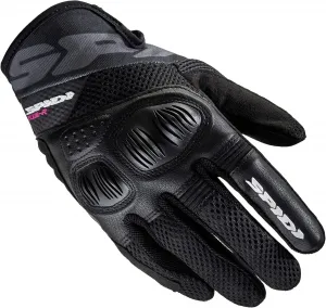 Мотоциклетные перчатки SPIDI Flash-R Evo Lady для женщин, защитные и прочные, летние, водонепроницаемые, с нескользящим сенсорным экраном, средний вес 0,1 кг, Black