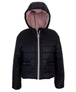 Куртка средней толщины с флисовой подкладкой для больших девочек Michael Kors, черный