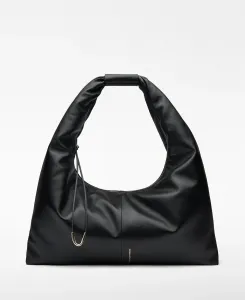 Большая кожаная сумка через плечо Nube Adolfo Dominguez, черный