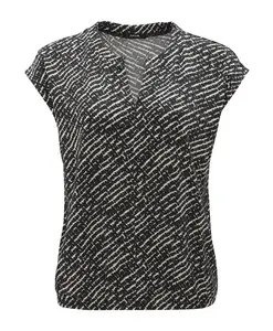 Футболка с V-образным вырезом Opus, черный