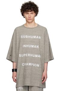 Футболка Tommy в стиле Champion Edition Rick Owens, серый
