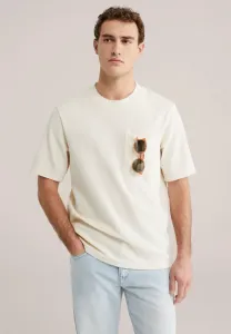 Простая футболка We Fashion, Off-White