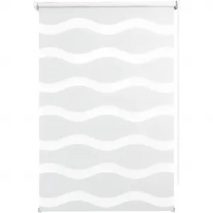 Жалюзи Doppelrollo WAVE защита от света без сверления Good Life, белый