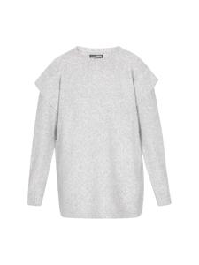DreiMaster Женский свитер серого меланжевого цвета