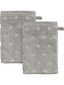 Erwin Müller Махровые рукавицы для мытья посуды, 2 шт , дизайн Баден-Баден, светло-серый цвет