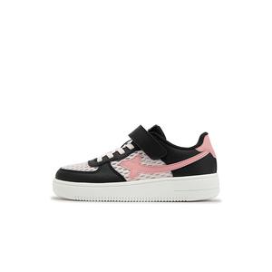 Нескользящие и дышащие низкие кроссовки для скейтбординга для детей XTEP, черный/розовый