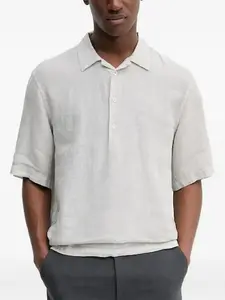 Рубашка-поло с коротким рукавом Barena, серый