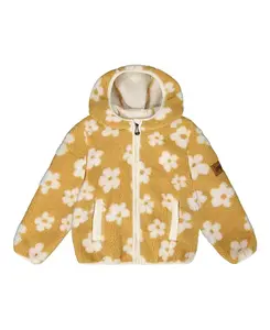 Детская куртка из искусственного меха для девочек, межсезонья. Deux Par Deux, бежевый