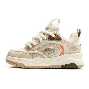 WEISHIBANGWEI Низкие кроссовки для скейтбординга унисекс бежевого цвета