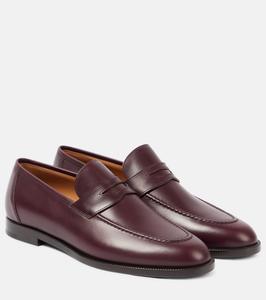 Лоферы Sergio из кожи Loro Piana, Deep Maroon