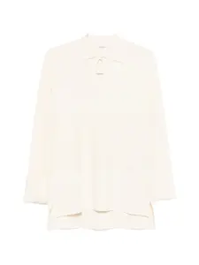 Поло с длинными рукавами Max Mara, бежевый
