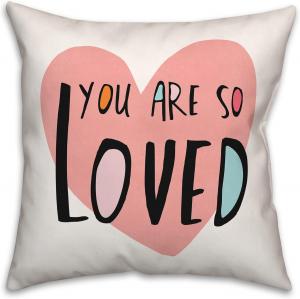Creative Products Декоративная подушка You are So Loved с розовым сердцем Pink Heart