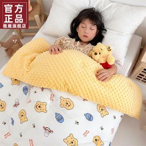Yalu Детское одеяло 150x200 см, вес 1,6 кг, A-класс, флис, принт "Винни Пух"