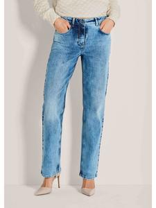 MADELEINE Джинсы с высокой талией и пятью карманами, выбеленные