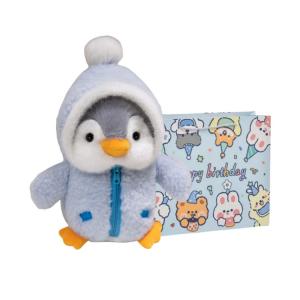 Милые трансформирующиеся пингвины плюшевые куклы высота 28cm/35cm/45cm Fat Fat Dragon, синий