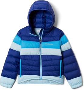 Куртка Columbia Girls Tumble Rock Down с капюшоном, Dark Sapphire/Spring Blue/Blue Chill