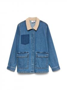 Vero Moda Джинсовая куртка среднего синего цвета