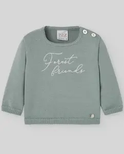 Вязаный детский джемпер коллекции Camino PAZ Rodríguez, бирюзовый