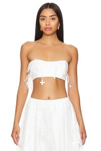 Укороченный топ марсель Bardot, белый