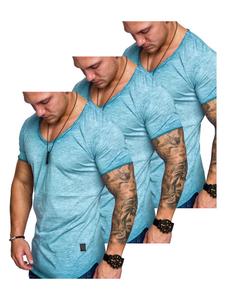 Набор из 3 футболок. 3. Сан-Франциско (3 бирюзовых)