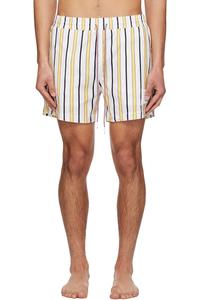 Thom Browne Плавки в бело-желтую полоску