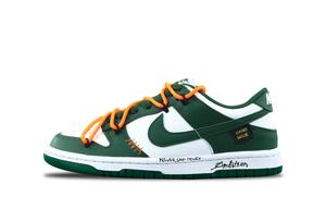 Nike Кроссовки для скейтбординга unisex Dunk Green Elf с амортизацией, износостойкие, низкие