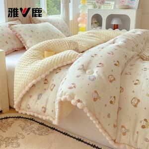 Yalu Одеяло хлопковое 200х230 см, вес 2,75 кг, антибактериальное, дизайн Muffin Puppy