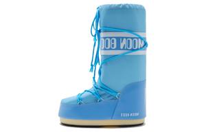 Зимние ботинки женские Icon Moon Boot высокие на шнуровке, голубой