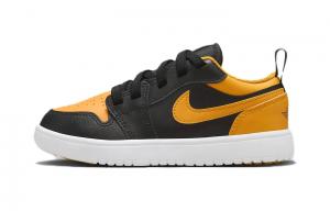 Jordan Air Jordan 1 Детские баскетбольные кроссовки PS, Black/Yellow
