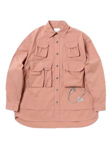 Рубашка из хлопковой смеси And Wander, розовый