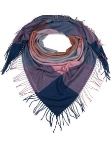 Шарф styleBREAKER, цвет blau/rose/braun