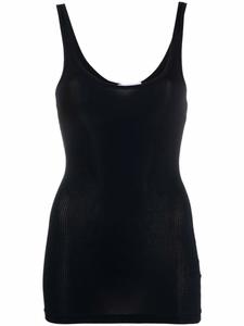James Perse топ без рукавов с U-образным вырезом, черный