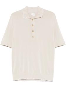 Рубашка поло с вышитым краем Eleventy, нейтральный