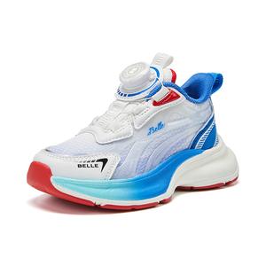 BELLE Детские баскетбольные кроссовки low top с амортизацией и дышащим верхом bright blue