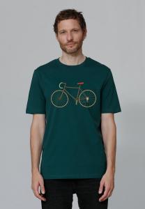 Футболка с принтом FAHRRAD watapparel, темно-зеленый