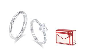 Унисекс кольцо из сплава Alloy Rings Cuz Strange Intention, Couple'S+Festival Box