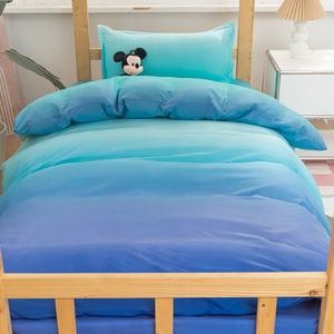 Muji Пододеяльник 150х200 см, японский стиль, клетка, градиентный синий цвет