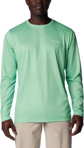 Columbia мужская футболка с длинным рукавом Terminal Tackle PFG Statetriot, Ocean Mint/Ocean Blue Offshore Slam