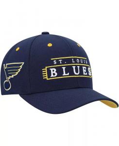 Мужская темно-синяя шляпа St. Louis Blues LOFI Pro Snapback Mitchell & Ness, синий