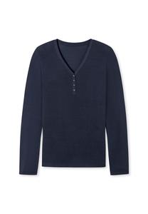 Пижамный топ Mix & Relax SCHIESSER, темно-синий