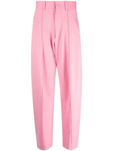 ISABEL MARANT зауженные брюки с завышенной талией, розовый